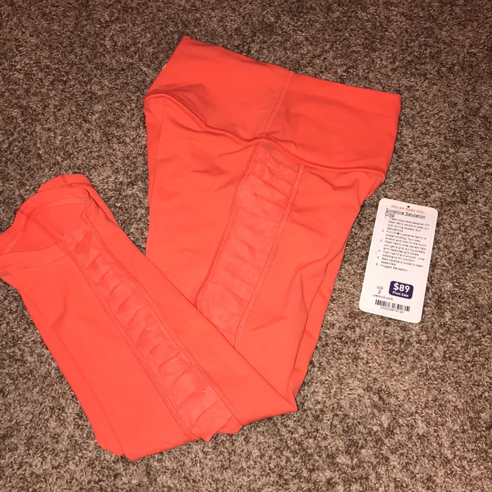 lululemon sunshine salutation crop legging